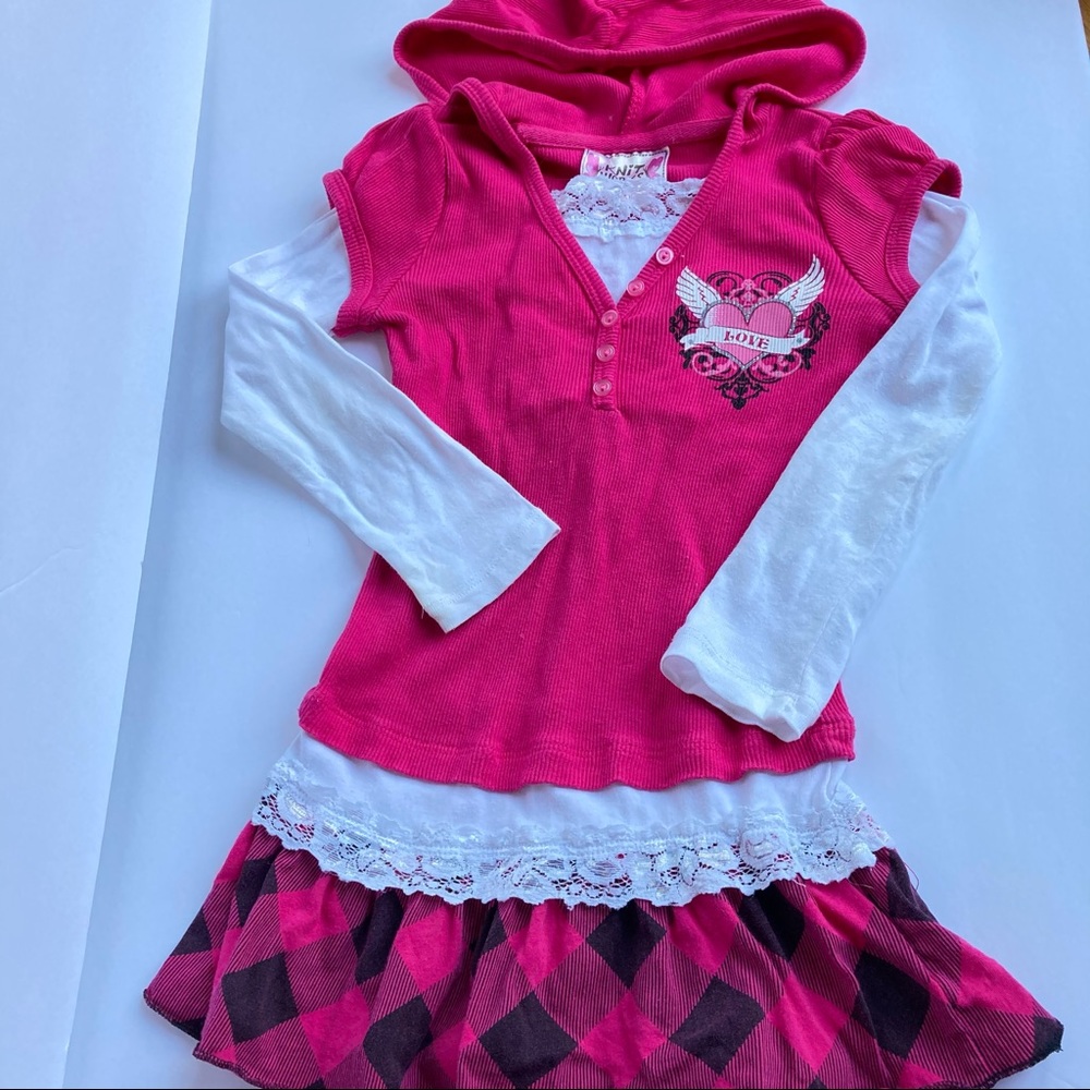 Long Sleeve Shirt Dress w/hood